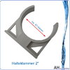 Halteclip / Klammer 2" mit Wandmontage-Option