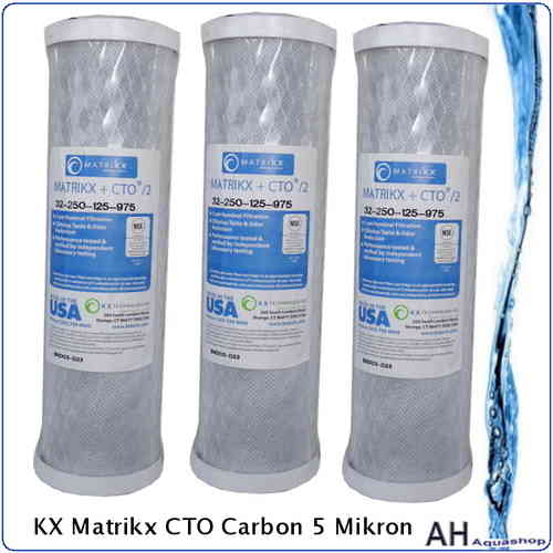 3x 5 Mikron KX MATRIKX CTO 32-250-125-975 Carbonfilter