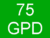 75 GPD